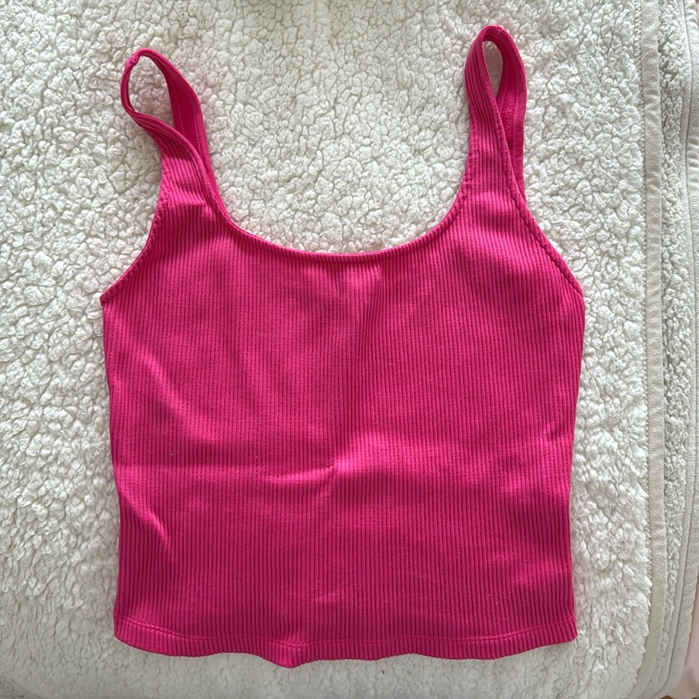 Fushia pink tank top